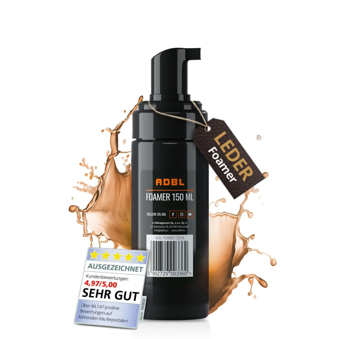 ADBL Foamer Schaum-Sprühflasche 150ml