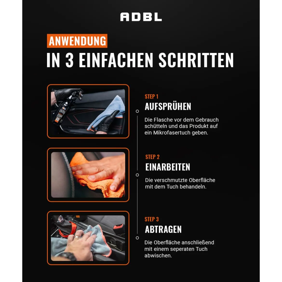 ADBL Interior Cleaner Kunststoffreiniger mit Canyon Trigger 500ml