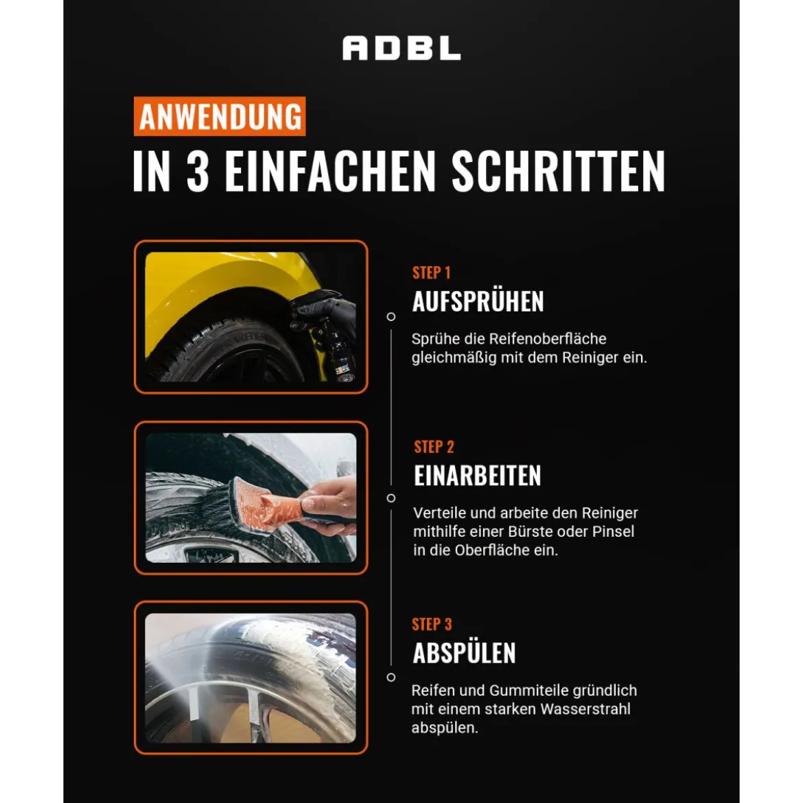 ADBL Tire and Rubber Cleaner Reifenreiniger 5L