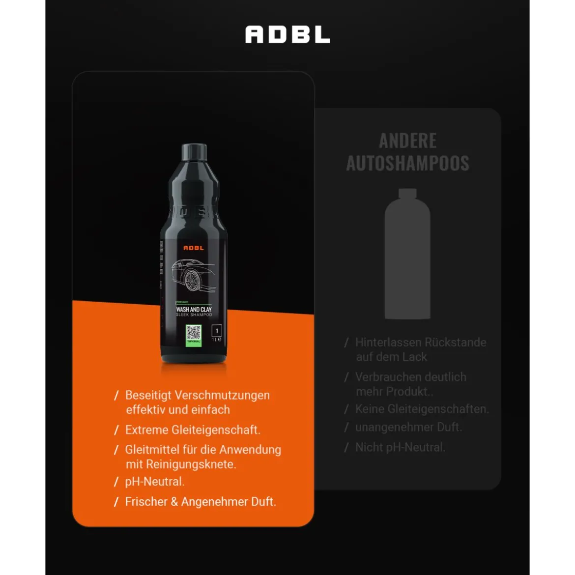 ADBL Wash and Clay Autoshampoo 1L
