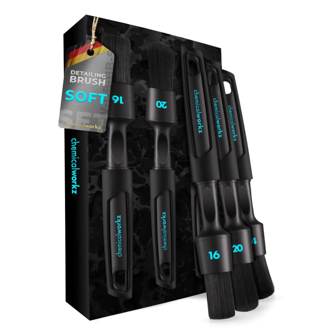 chemicalworkz Black Boar Detailing Pinsel Set