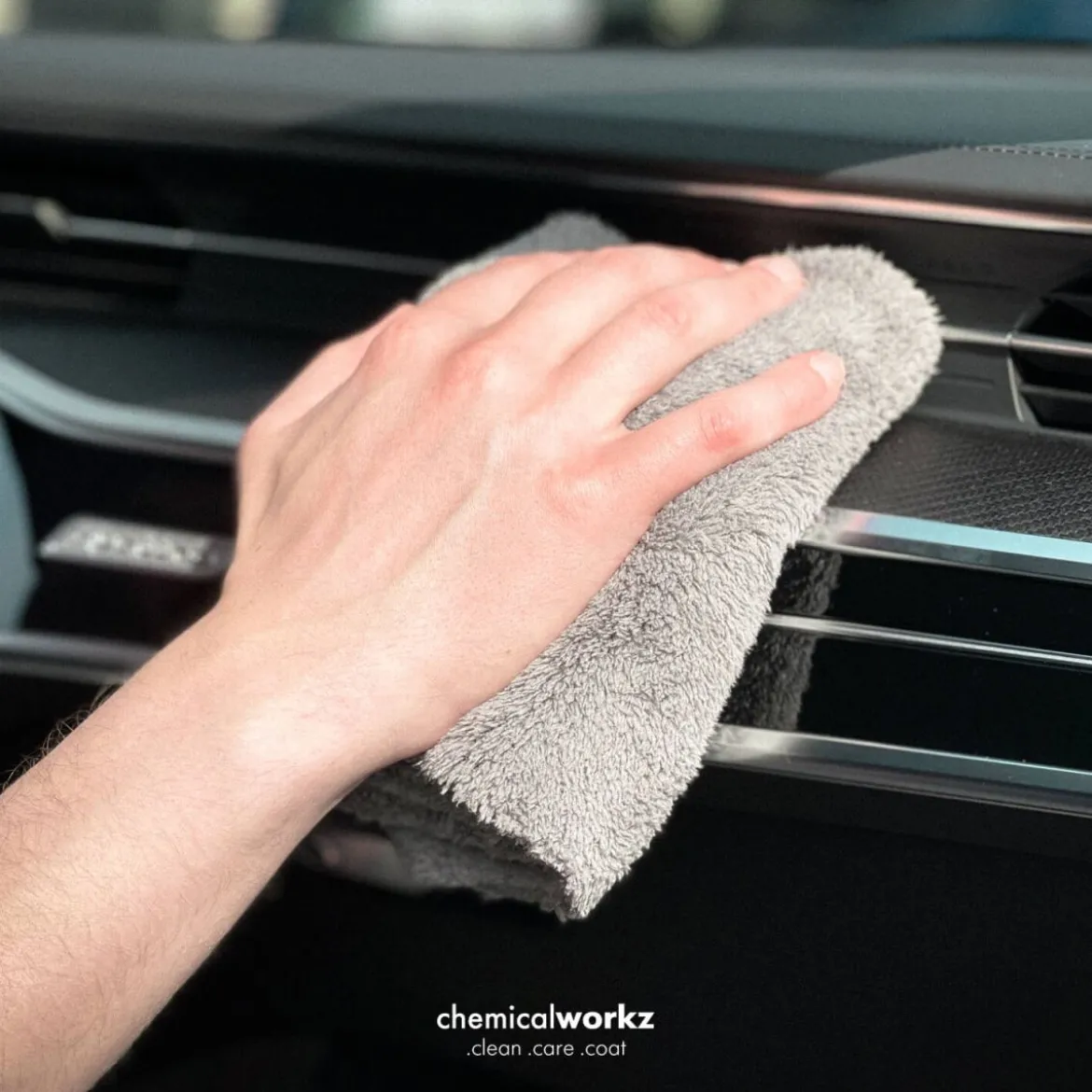 chemicalworkz Edgeless Plush Towel 600GSM Grau Poliertuch 40×40cm