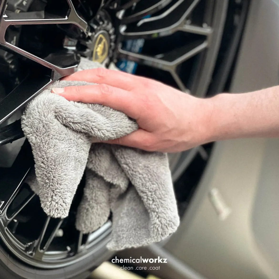 chemicalworkz Edgeless Soft Touch Towel 500GSM Grau Poliertuch 40×40cm
