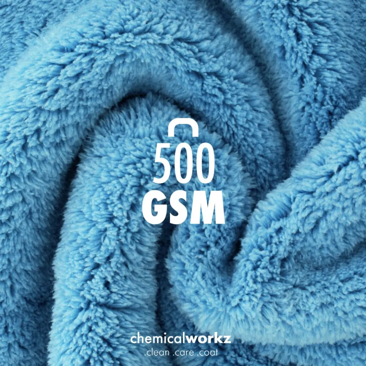 chemicalworkz Edgeless Soft Touch Towel 500GSM Blau Poliertuch 40×40cm
