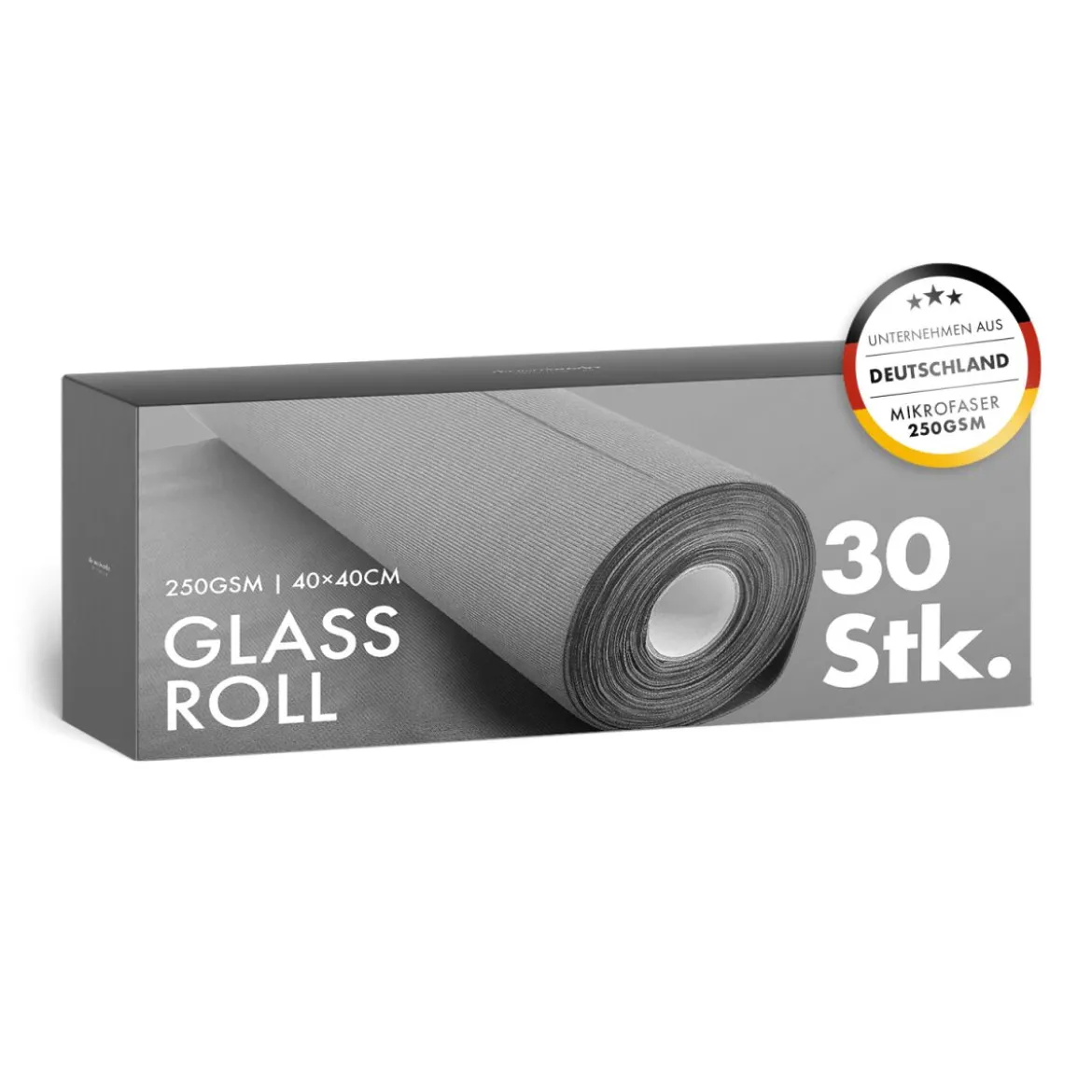 chemicalworkz Glass Roll Grau 250GSM 40x40cm 30Stk.
