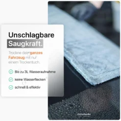 chemicalworkz Shark Twisted Loop Towel 1400GSM Grau Trockentuch 80x50cm