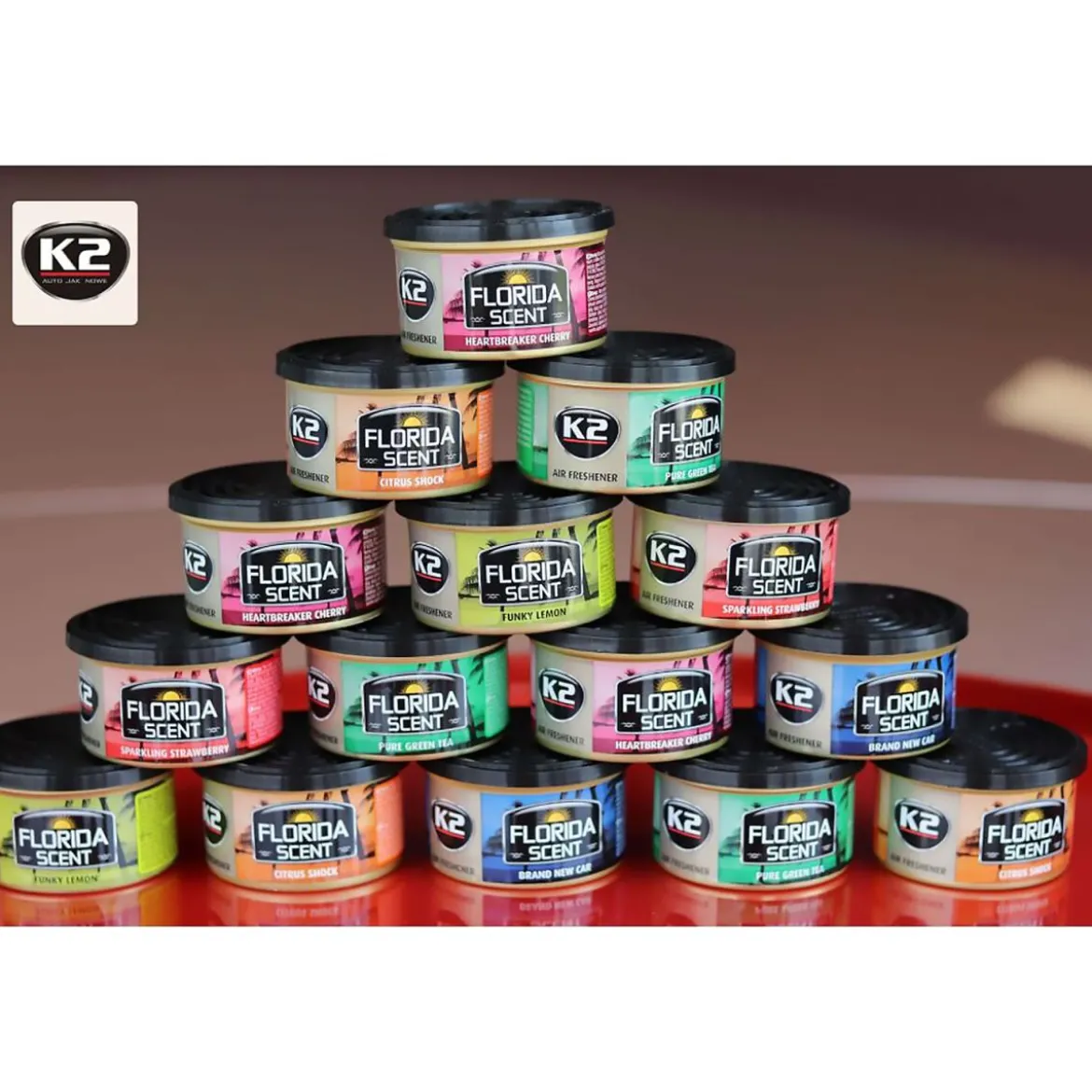 K2 Florida Scent Sparkling Strawberry Lufterfrischer 50g
