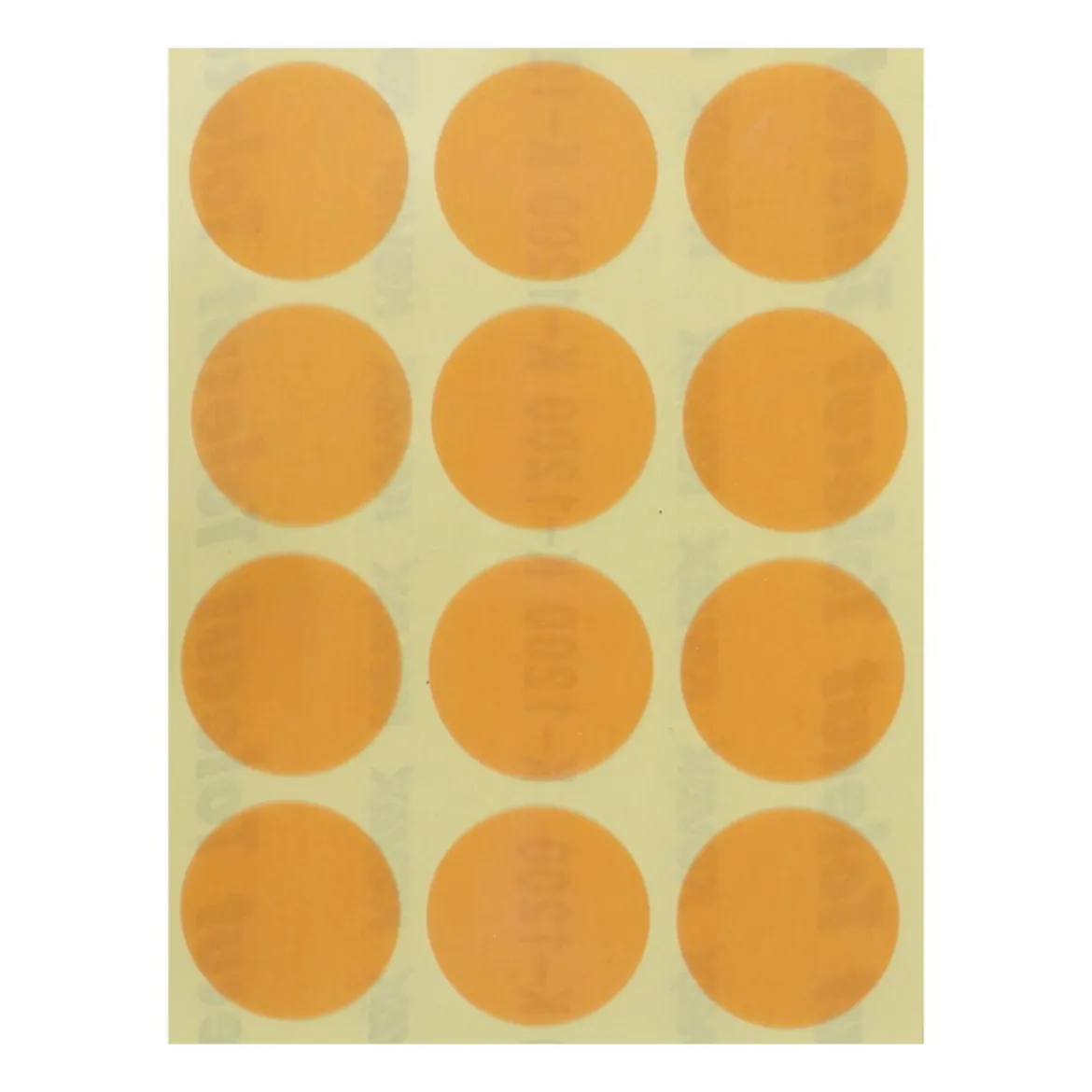 Kovax Tolecut Stick-On Schleifblüten K1200 orange 1 Bogen 12Stk.