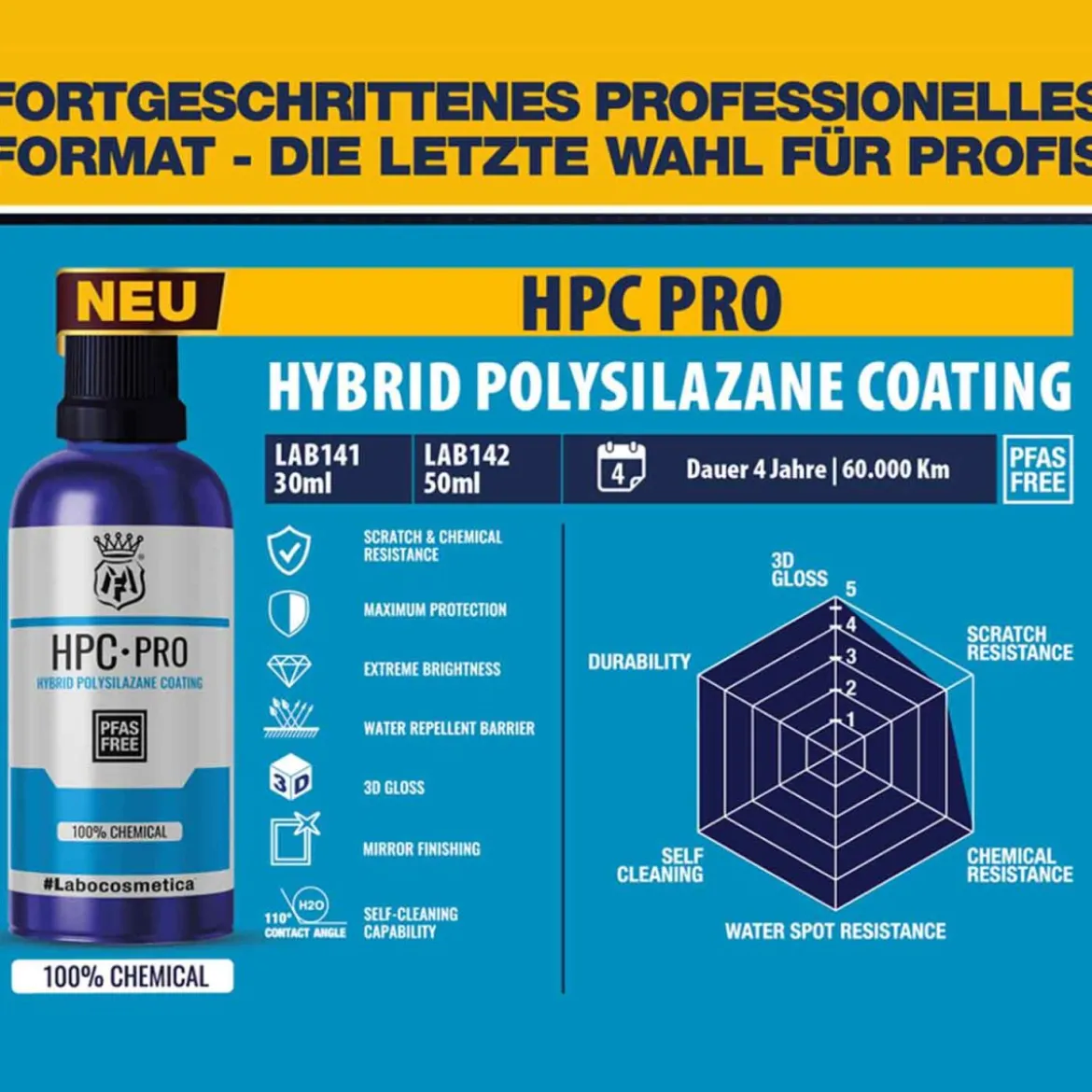 Labocosmetica HPC PRO Keramikversiegelung 30ml