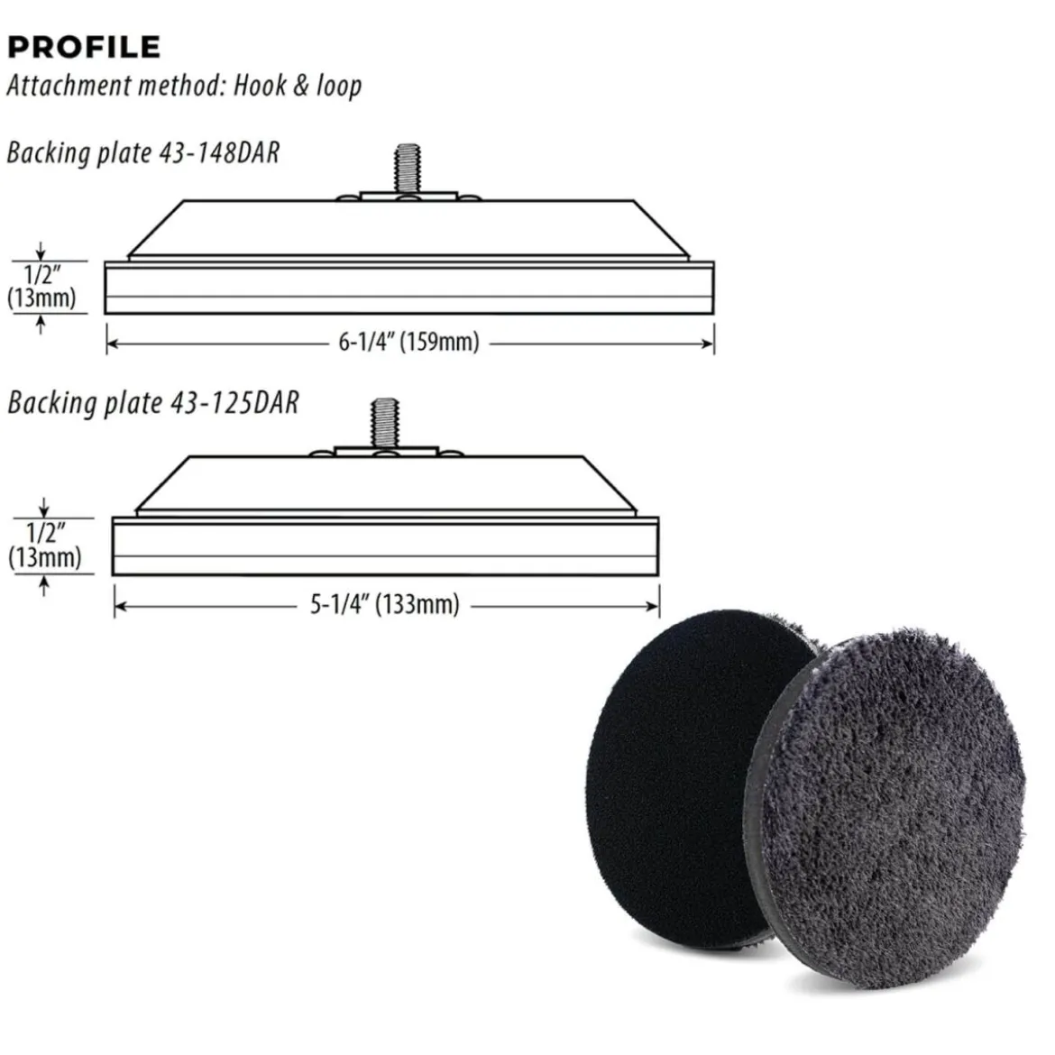 Lake Country Mikrofaser Cutting Pad blau 125mm
