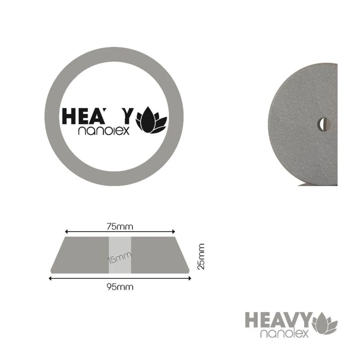 Nanolex Polierpad Heavy DA 75mm hart