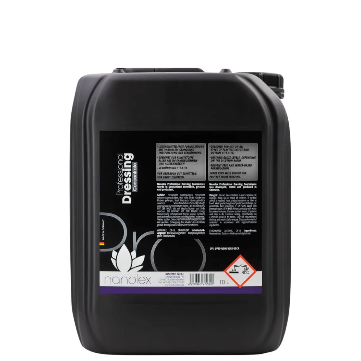 Nanolex Professional Dressing Concentrate Kunststoffversiegelung 10L