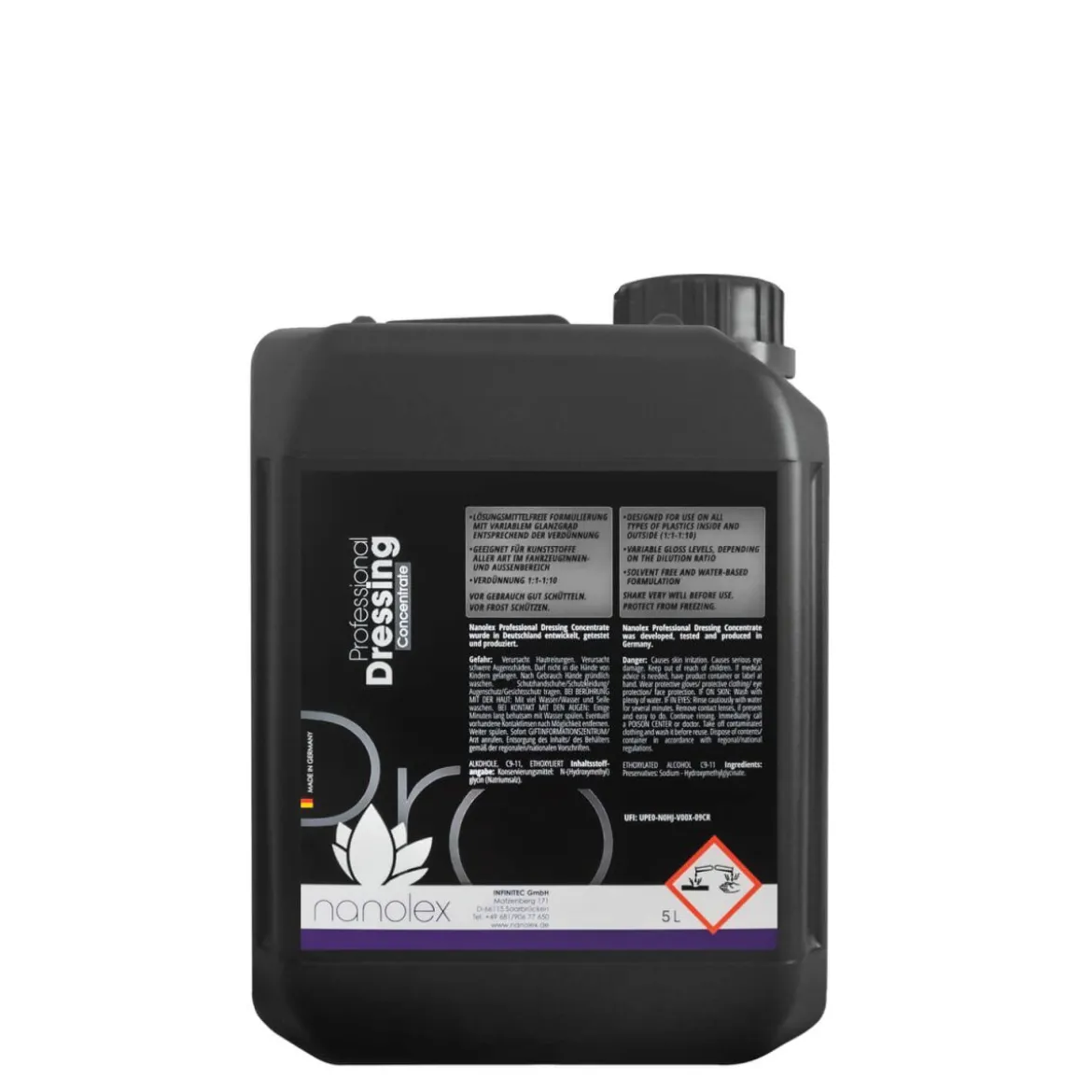 Nanolex Professional Dressing Concentrate Kunststoffversiegelung 5L