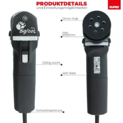 Rupes BigFoot LHR 75E Mini Exzenterpoliermaschine Systainer Kit, 17-teilig