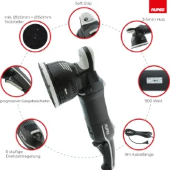 Rupes BigFoot LK 900E Zwangs-Exzenterpoliermaschine Basis Kit, 10-teilig