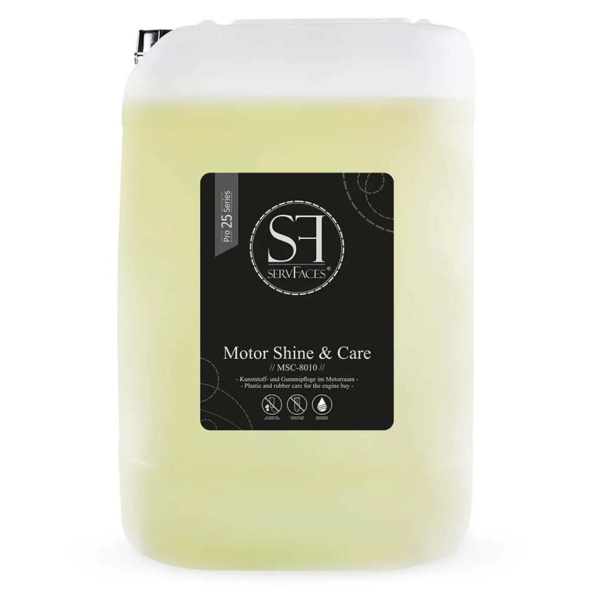 servFaces Motor Shine & Care Motorraum-Kunststoffpflege 25kg
