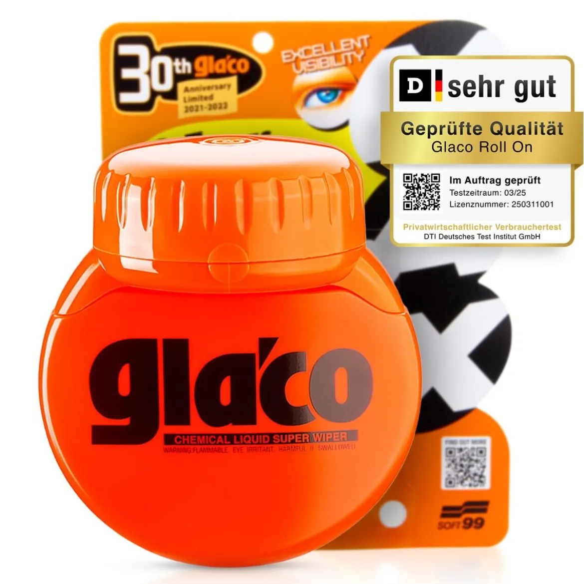 Soft99 Glaco Roll On MAX Scheibenversiegelung 300ml