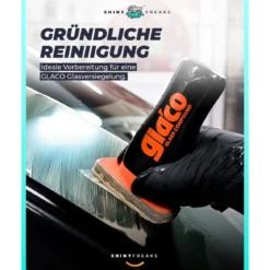 Soft99 Glas-Set Glaco Glass Compound Roll On & Ultra Glaco + Mikrofasertuch (3-teilig)