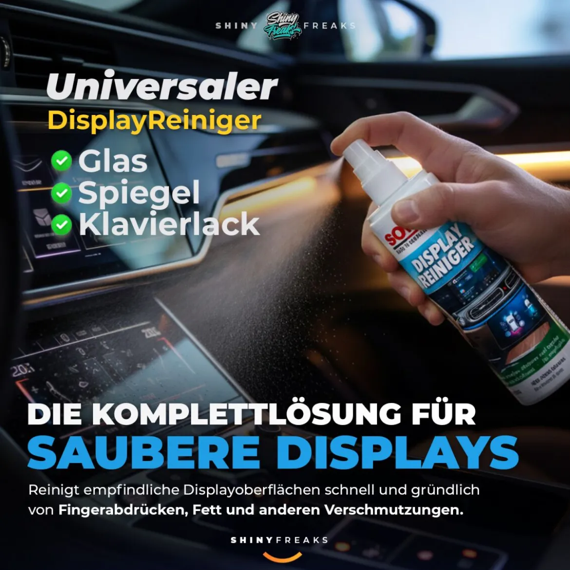 SONAX Innenraum Set DisplayReiniger + Zubehör (3-teilig)